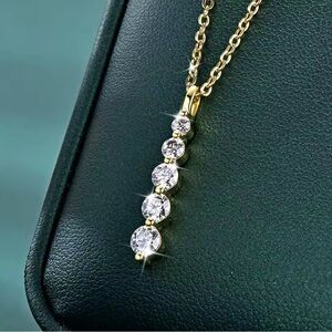 New Moissanite Diamond Necklace, GRA certified